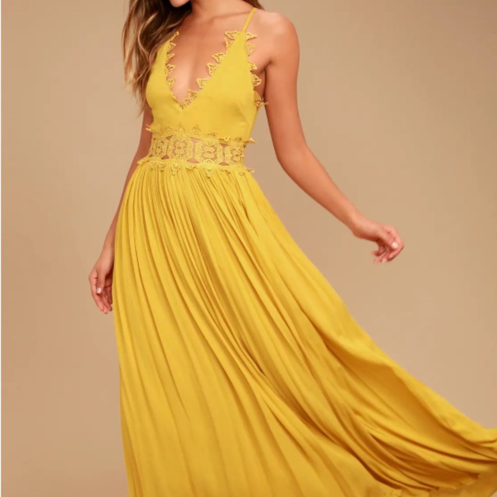 Dress - Mustard Dress